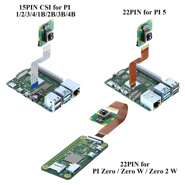 Alt view image 5 of 5 - IMX708 12MP Camera Module 75 FOV Auto-Focus, High Dynamic Range (HDR) Includes 15-15pin, 15-22pin Cable Compatible with Raspberry Pi 5/4B+/3B+/3B/Zero
