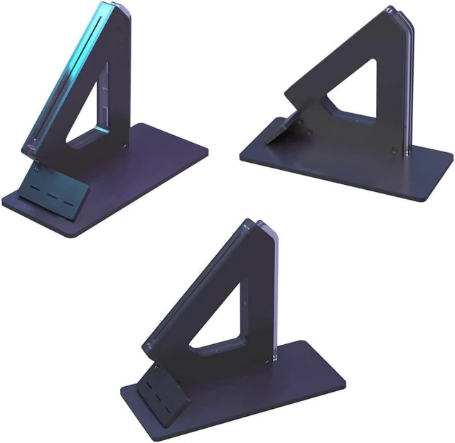 Alt view image 3 of 5 - YXHGeeek Shelf Trophy Display Stand Holder for Standard PCIE Graphics Cards GPU (Three Slots 45C Black Holder)