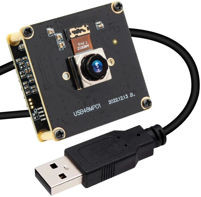 Main image of 48MP Wide Angle USB Camera Module 200ms Fast Autofocus Webcam Board 100degree No Distortion Lens PC Camera Mini UVC USB2.0 Backup Cam UHD Second Webcamera 6000P Lightburn_Cam for Laser Engraver