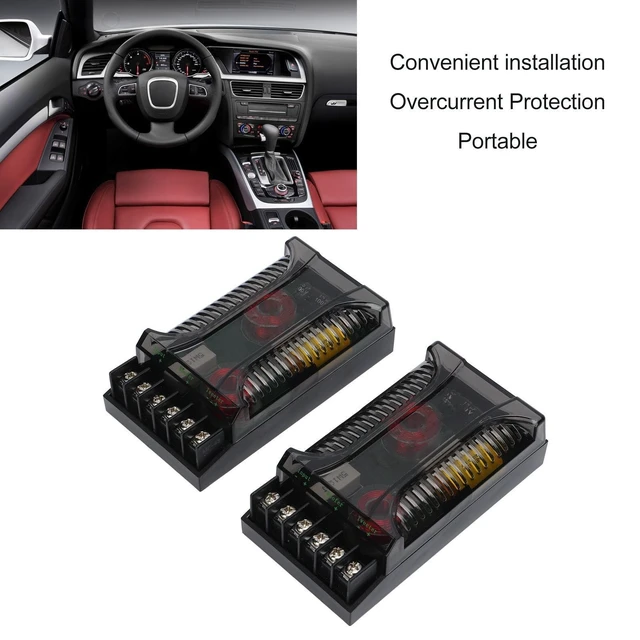 Alt view image 5 of 5 - 2Pcs 2 Way Car Audio Crossover with Overcurrent Protection Heat Dissipation, Speaker Frequency Divider for Superior Sound Quality