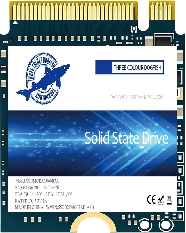Main image of Dogfish M.2 2230 SSD 128GB NVMe PCIe Gen 3.0x4 Internal Solid State Drive