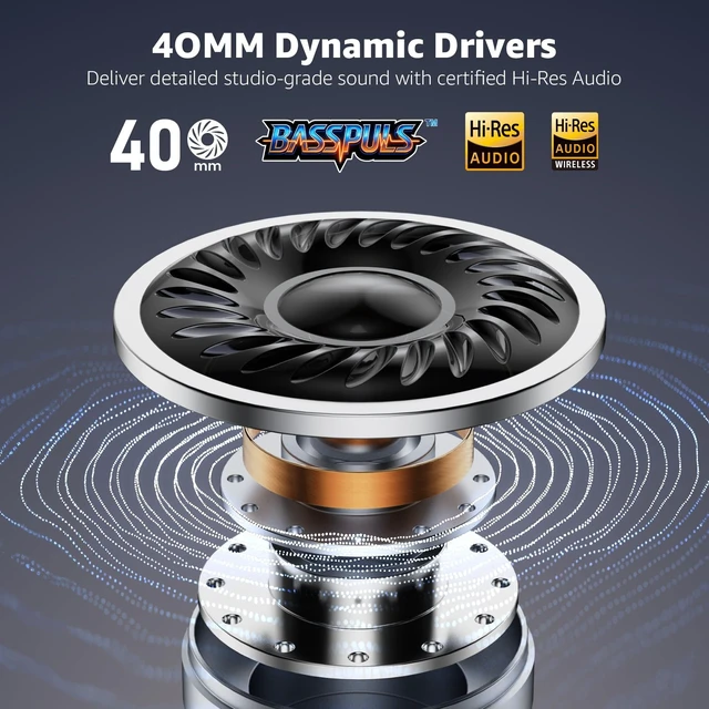 Alt view image 4 of 5 - YMOO Hybrid Active Noise Cancelling Headphones for Airplane 100H Playtime