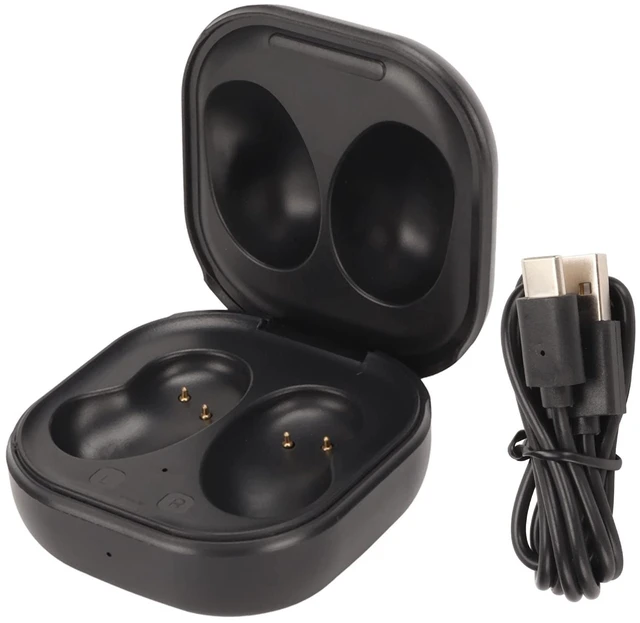 Main image of Replacement Earbuds Charging Case, Black USB Earbuds Charging Case with Charging Cable Type C Charging Interface Replacement Fit for Buds Live R180