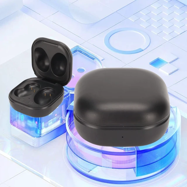 Alt view image 2 of 5 - Replacement Earbuds Charging Case, Black USB Earbuds Charging Case with Charging Cable Type C Charging Interface Replacement Fit for Buds Live R180