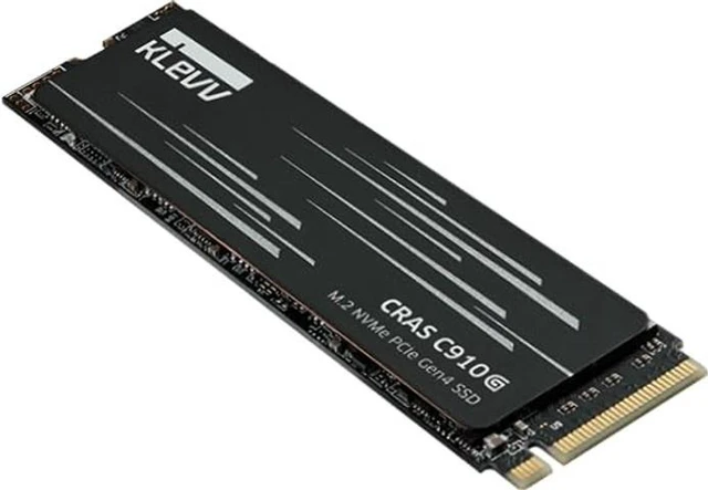 Main image of KLEVV CRAS C910G SSD 1TB, M.2 NVMe 2280, PCIe Gen4x4 Internal Solid state Drive with Heatsink, Up to 5000MB/s Data Transfer Speed, High-Performance Storage Solution