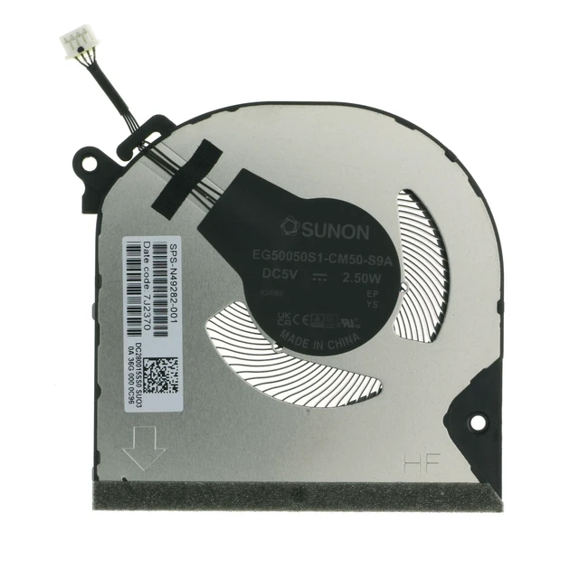 Alt view image 3 of 4 - Replacement CPU+GPU Cooling Fan for HP Envy x360 15Z-FH 15-FH 15-FH0013DX 15-FE0013DX 2-in-1 N49282-001, DC280015SS0, N47948-001, DC280015TS0, N49281-001, DC280015QS0, DC280015RS0