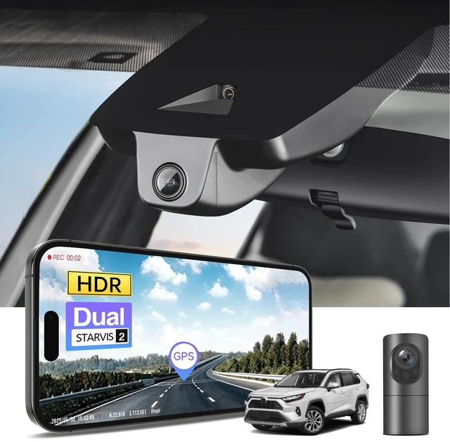 Main image of 4K Front & 2K Rear 2 Channel HDR Dash Cam for Toyota RAV4 2022-2025 Model B
