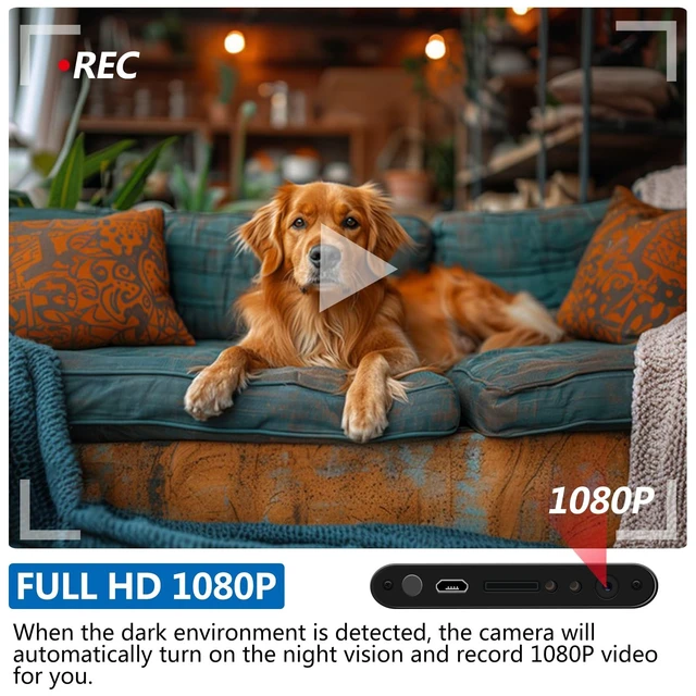 Alt view image 3 of 5 - saikisuki Spy Camera, Hidden Camera Nanny Cam Charger, Mini Security Cam