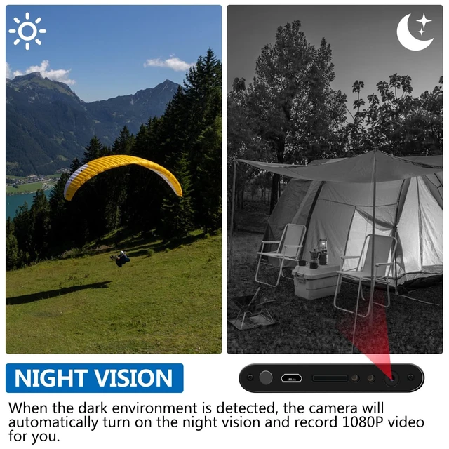 Alt view image 2 of 5 - saikisuki Spy Camera, Hidden Camera Nanny Cam Charger, Mini Security Cam