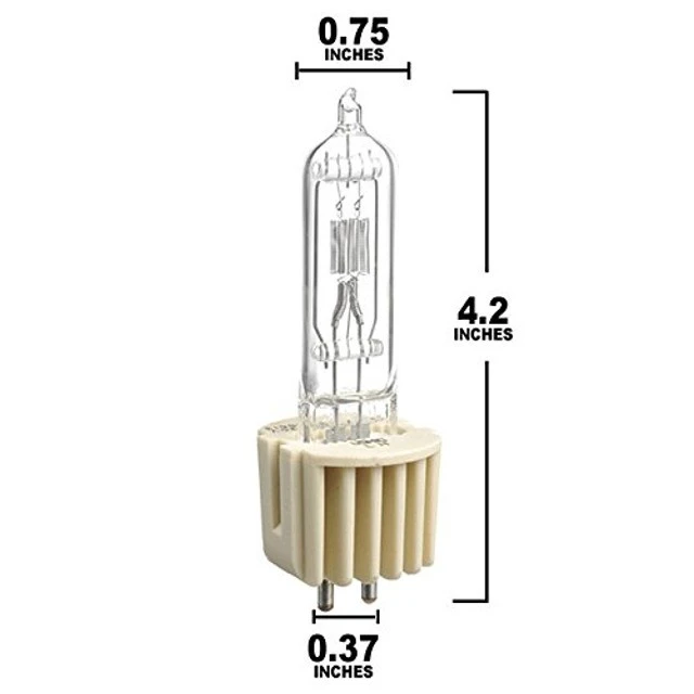 Alt view image 2 of 3 - Ushio BC1738 1000667 - HPL-375/115X - 375W Light Bulb - Heat Sink Base by Ushio