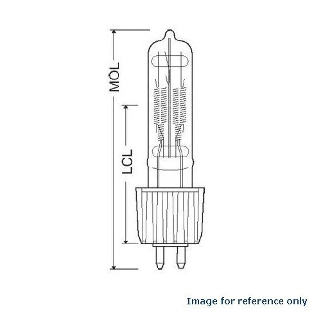 Alt view image 3 of 3 - Ushio BC1738 1000667 - HPL-375/115X - 375W Light Bulb - Heat Sink Base by Ushio