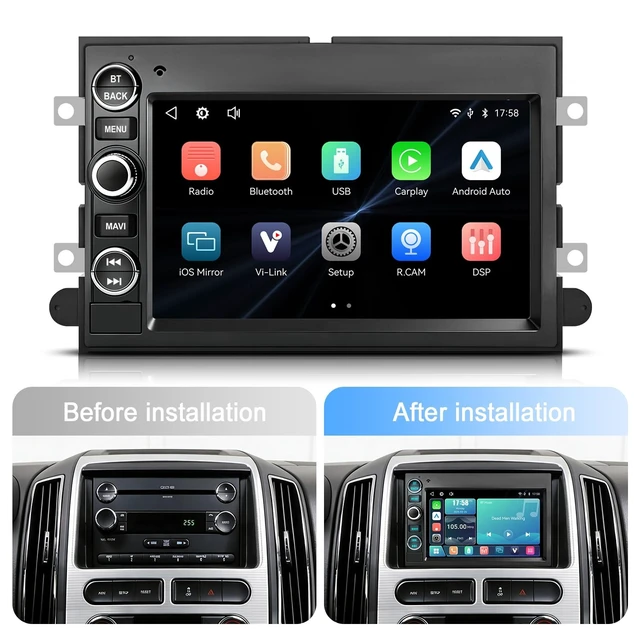 Alt view image 2 of 5 - for Ford F150 F250F350/Lincoln MKX/Mercury Montego,Wireless CarPlay Android