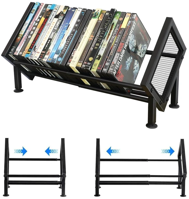 Main image of PUTNATRURE DVD Storage Rack, Expandable Video Game Shelf & Blu Ray Holder