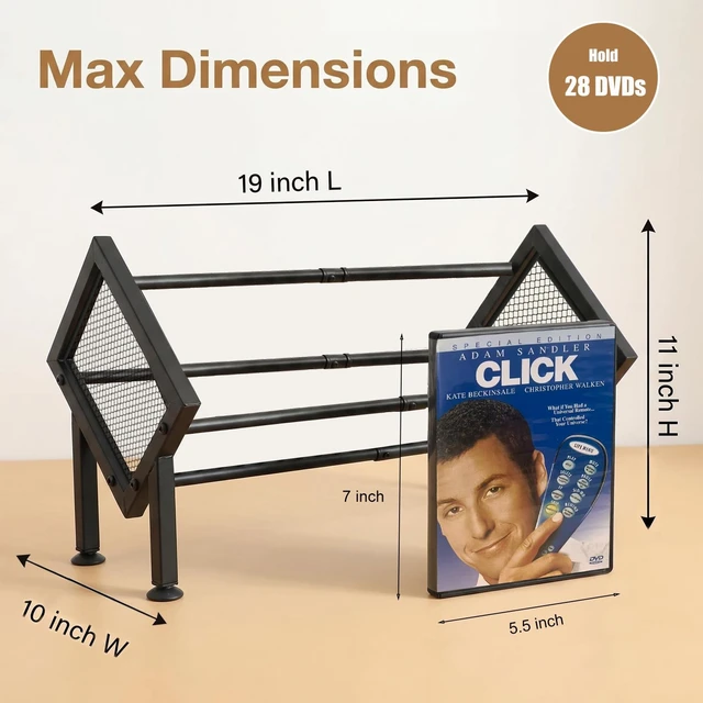 Alt view image 4 of 5 - PUTNATRURE DVD Storage Rack, Expandable Video Game Shelf & Blu Ray Holder
