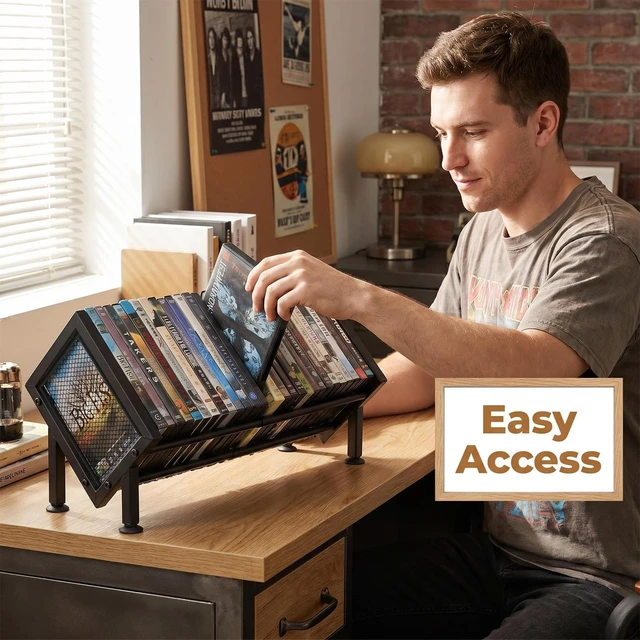 Alt view image 5 of 5 - PUTNATRURE DVD Storage Rack, Expandable Video Game Shelf & Blu Ray Holder