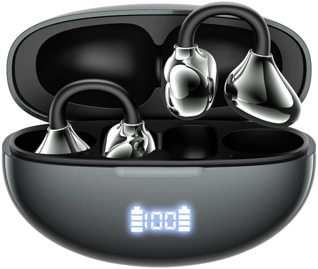 Main image of RCA TUNE-88 AI Translator Earbuds Pro, Bluetooth 5.4 Open-Ear Headphones, Real-Time Translation 133 Languages, 20H Playtime, Ultra Bass, Sweatproof Clip-On (Black)