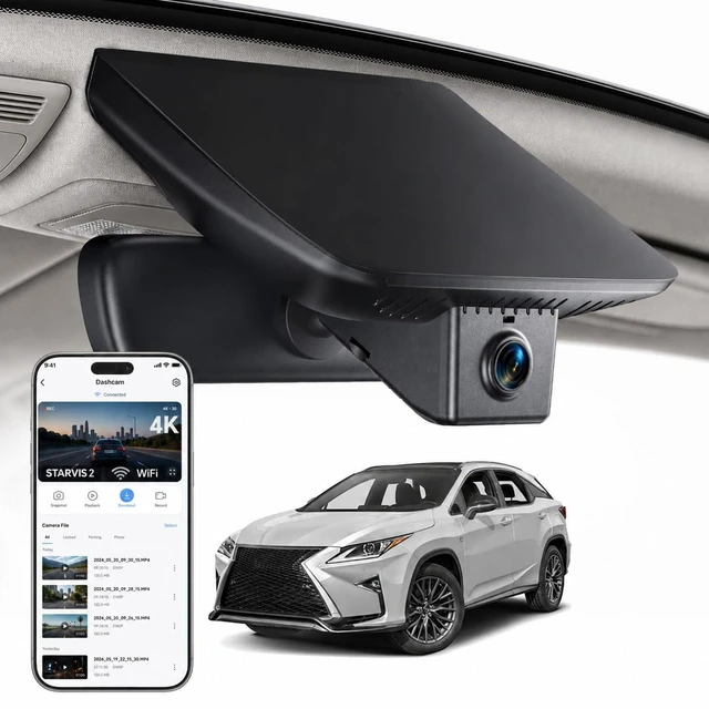 Main image of OVAMAN 4K STARVIS 2 Dash Cam for Lexus NX 2022-2026 350, 350h, 450h+ 64GB