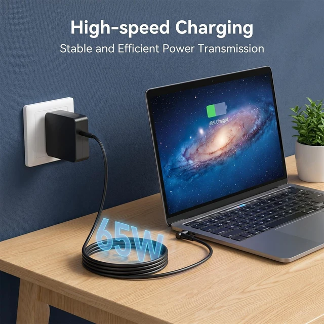 Alt view image 2 of 5 - 65W Charger for Asus Vivobook F1504V F1502ZA F1504ZA F1704V F1502Z F1504Z