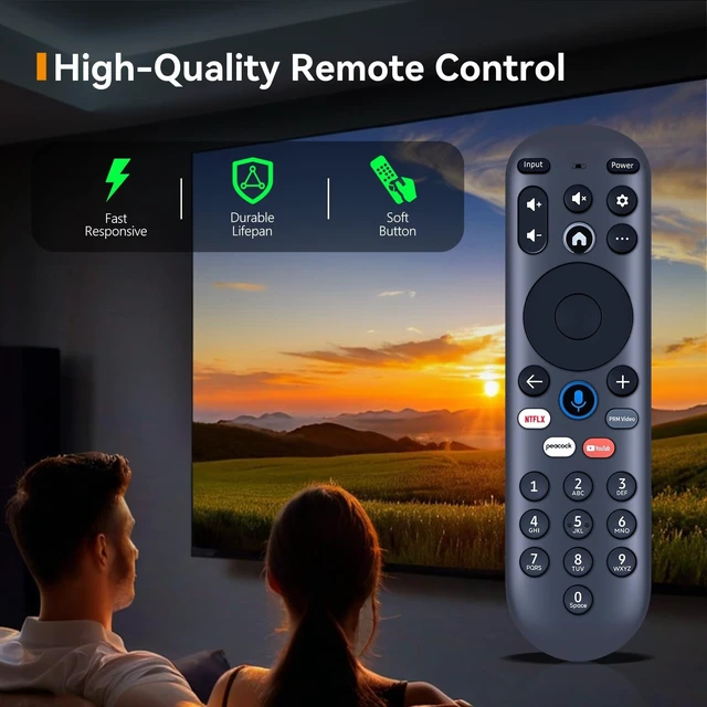 Alt view image 3 of 5 - HZIME New Replacement Remote Control for Element Xumo Hisense Smart TV