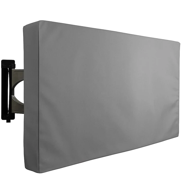 Main image of KHOMO Gear Outdoor TV Cover Universal Weatherproof Protector for 55-58 Inch TV - Fits Most Mounts & Brackets, Grey