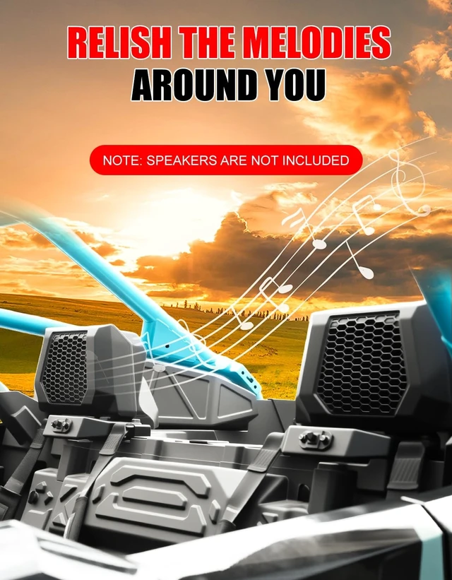 Alt view image 4 of 5 - XATVXUTV Rear Seat 6.5" Speaker Enclosure for Polaris RZR PRO XP/R/S 2025+