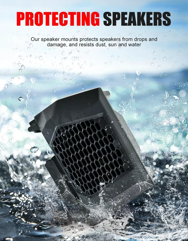 Alt view image 5 of 5 - XATVXUTV Rear Seat 6.5" Speaker Enclosure for Polaris RZR PRO XP/R/S 2025+