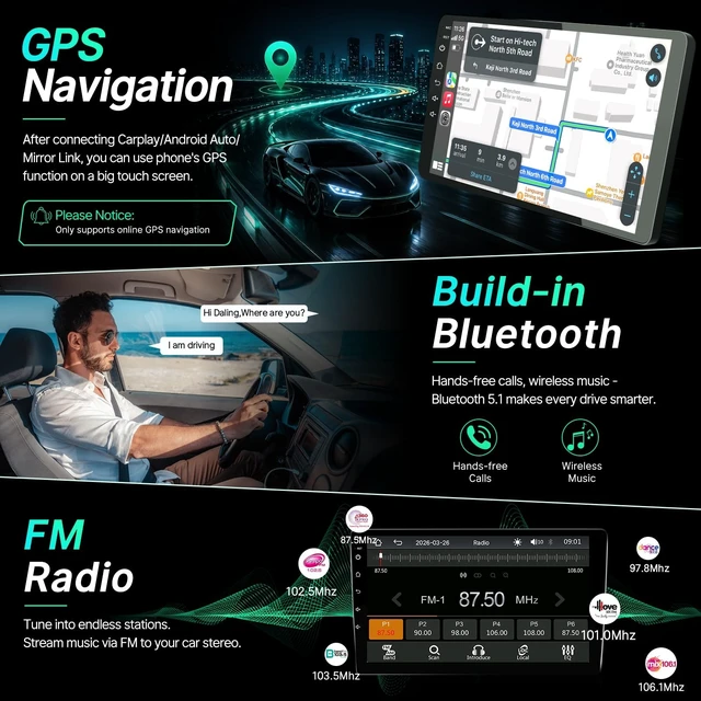 Alt view image 5 of 5 - Linux Car Radio for Honda Civic 2006-2011 Fast Boot Stereo Wireless Carplay