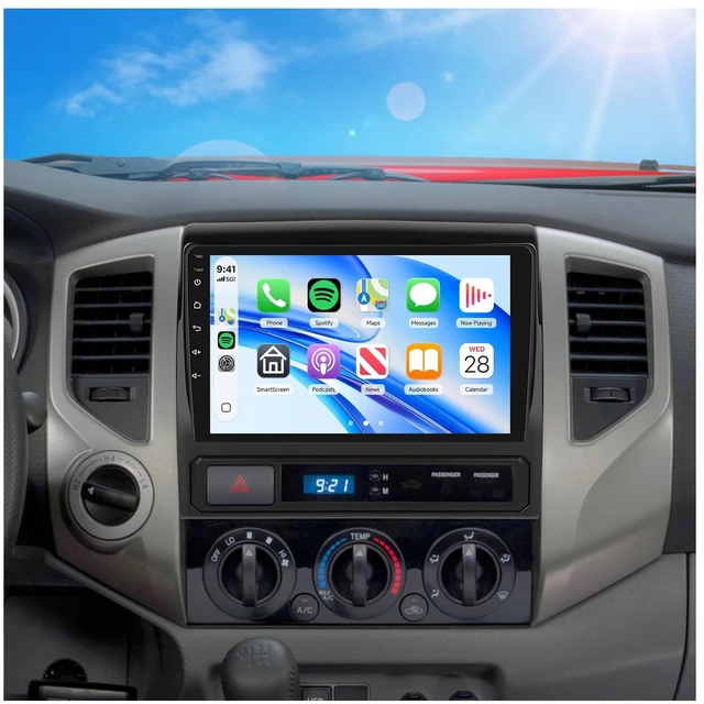 Main image of Orderich Car Stereo for Toyota Tacoma 2005-2015 with Wireless CarPlay Android Auto Mirror Link, 9 Inch HD Radio Bluetooth FM RDS Radio DSP Sound Steering Wheel Control