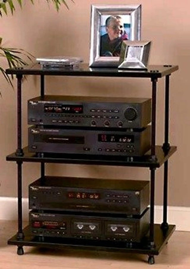 Alt view image 2 of 2 - Salamander Designs A3/B Archetype Audio/Video Shelf, 3.0 - Black