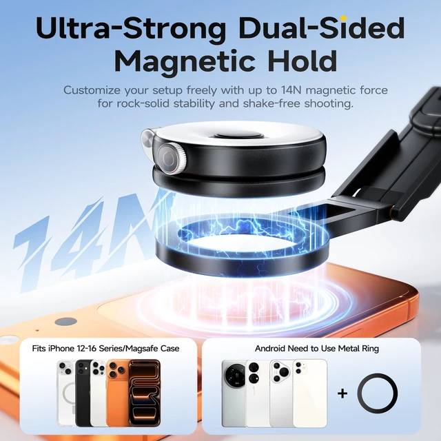 Alt view image 4 of 5 - 7RYMS 7RIG T2 Magnetic Phone Tripod with Wireless Remote