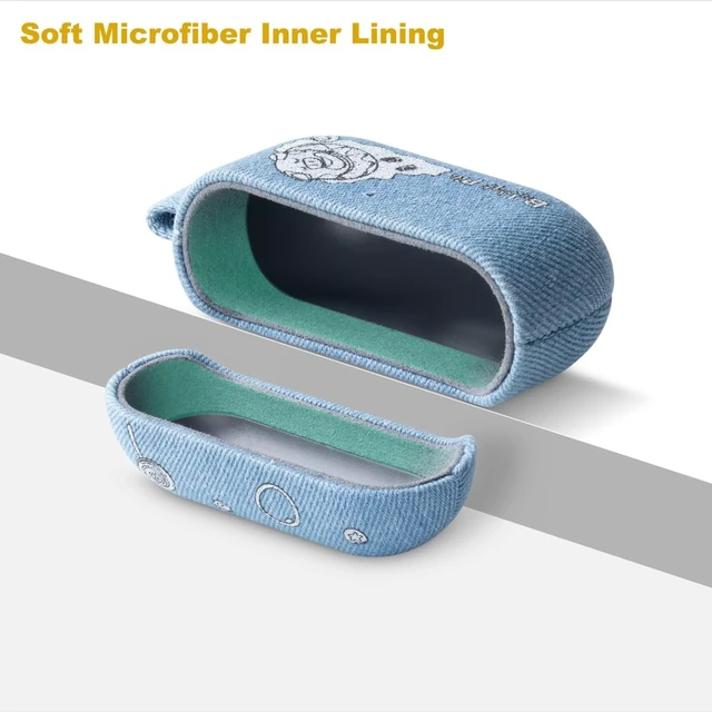 Alt view image 3 of 5 - LOPIE Denim Case Compatible with AirPods Pro 3rd Generation Case Cover