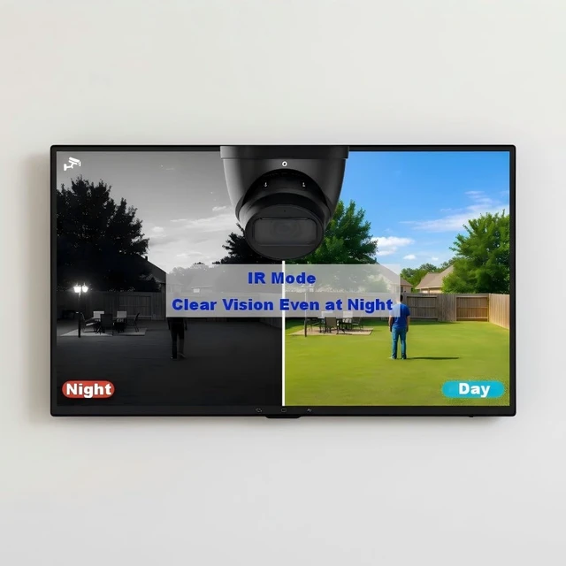 Alt view image 2 of 5 - GemaVision Security Surveillance Camera 4MP 1/1.8" CMOS IR Vari-Focal Turret IP POE Camera 2.7 mm12 mm Motorized vari-Focal Lens,Built-in MIC, IPC-T54IR-ZE-S3 (Black)