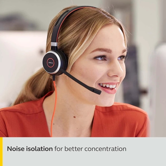 Alt view image 3 of 5 - GN Netcom Jabra EVOLVE 40 Ms Stereo Wired Headset
