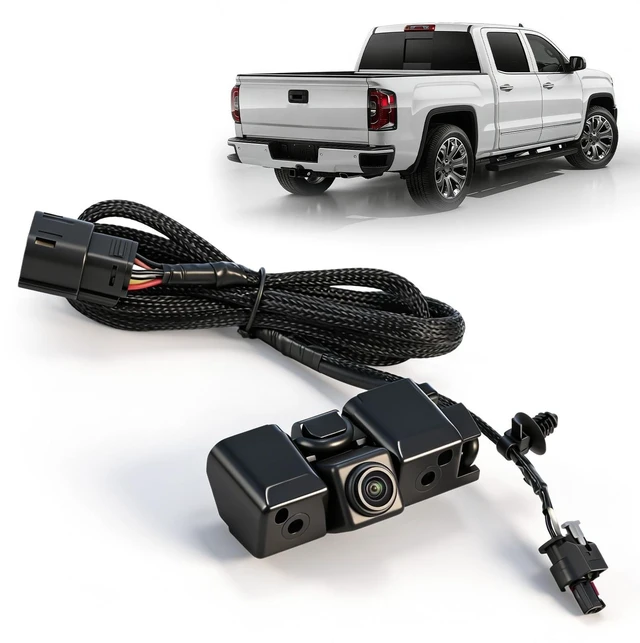 Main image of Rear View Backup Reverse Camera Compatible with 2016 2017 2018 2019 Chevy Silverado GMC Sierra 1500 HD 2500 HD 3500 HD Backup Assist Camera Replace# 84062896 590-111