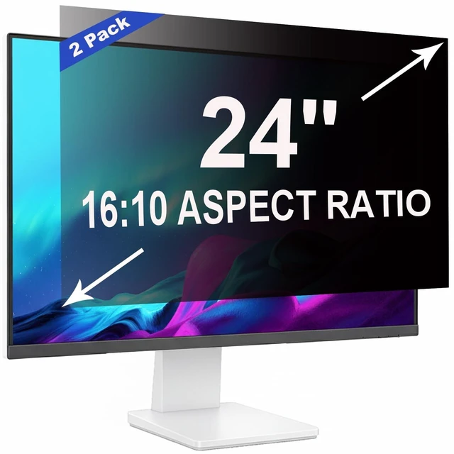 Main image of 2 Pack Privacy Screen for 24 Inch 16:10 (51.9x32.5cm) computer Monitor