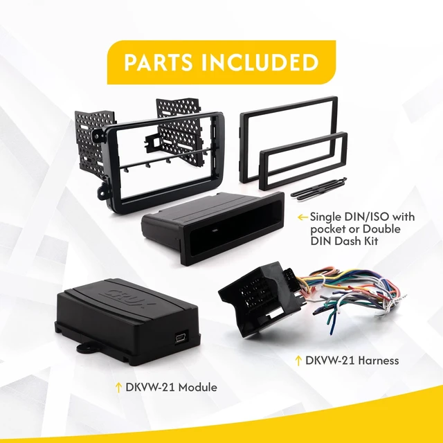 Alt view image 3 of 4 - CRUX ^^ DKVW-21 ^^ Radio Replacement and Dash Kit for Select VW Vehicles