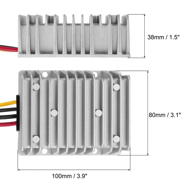 Alt view image 2 of 5 - MECCANIXITY DC 10V-40V-DC 13.8V Power Converter 25A 345W Voltage Regulator
