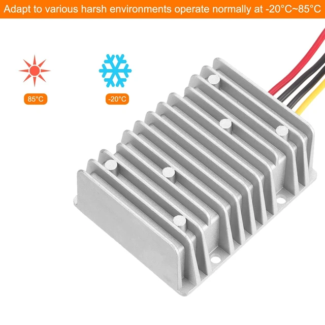 Alt view image 4 of 5 - MECCANIXITY DC 10V-40V-DC 13.8V Power Converter 25A 345W Voltage Regulator