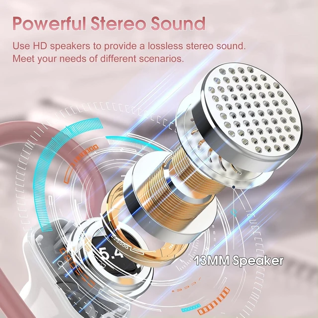 Alt view image 2 of 5 - Wireless Earbuds Bluetooth 5.4, 50H Playtime Sport Earphones with Earhooks