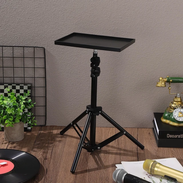 Alt view image 4 of 5 - jojofuny Projector Stand Tripod Adjustable Height with Anti-Slip Tray Portable Stand for Projectors and Laptops Tabletop or Floor Use for Home Office Bedside and Stage