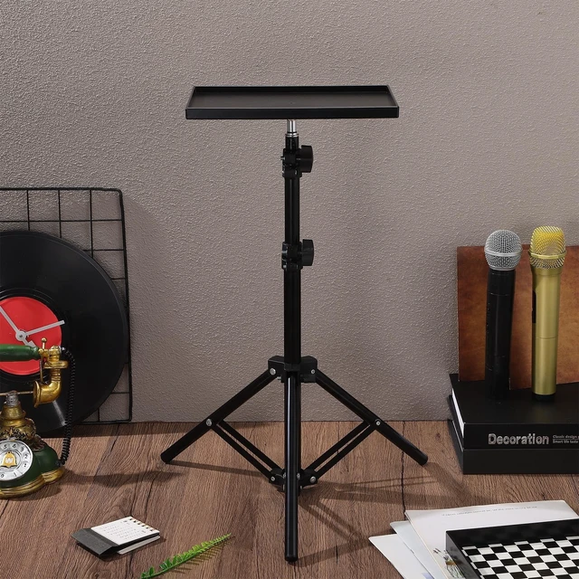 Alt view image 5 of 5 - jojofuny Projector Stand Tripod Adjustable Height with Anti-Slip Tray Portable Stand for Projectors and Laptops Tabletop or Floor Use for Home Office Bedside and Stage