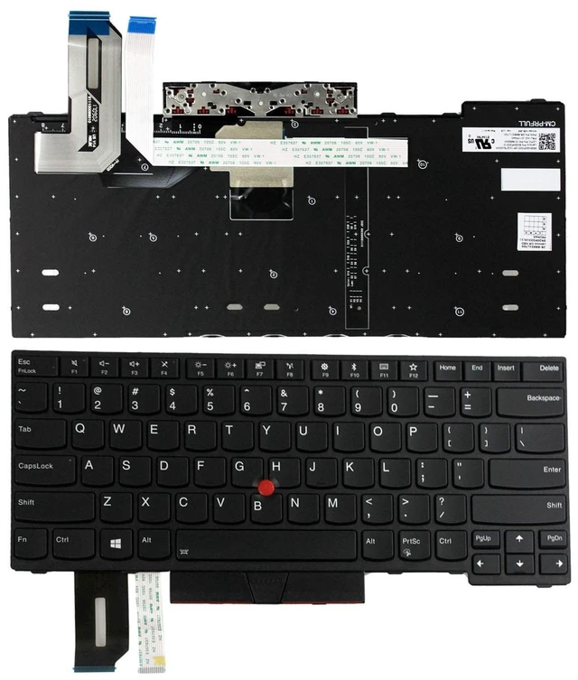 Main image of GinTai US Keyboard for Lenovo ThinkPad E480,L480,L380 Yoga,T480s 01YP520