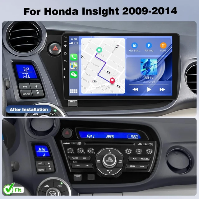 Alt view image 2 of 5 - Upgrcaru 4 Core+64G Android Car Radio for Honda Insight 2009-2014
