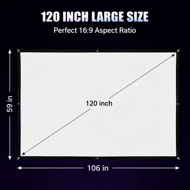 Alt view image 3 of 5 - 120" Halloween Projection Screen, Haunted House Window Decor, Outdoor Party