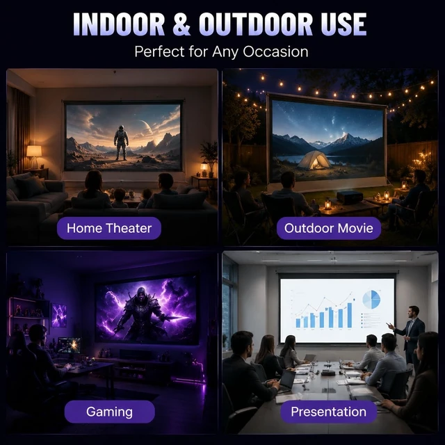 Alt view image 5 of 5 - 120" Halloween Projection Screen, Haunted House Window Decor, Outdoor Party