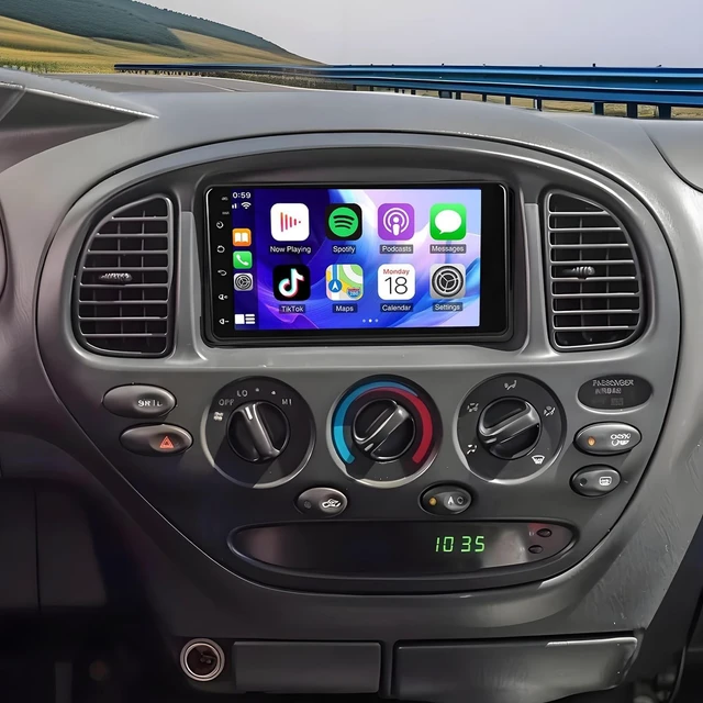 Main image of 4+64G Car Stereo Radio for Toyota Tundra 2000 2001 2002 2003 2004 2005 2006 with Wireless CarPlay and Android Auto, 7IN Touchscreen Double Din Car Audio BT WiFi GPS SWC FM Mirror Link Backup Ca