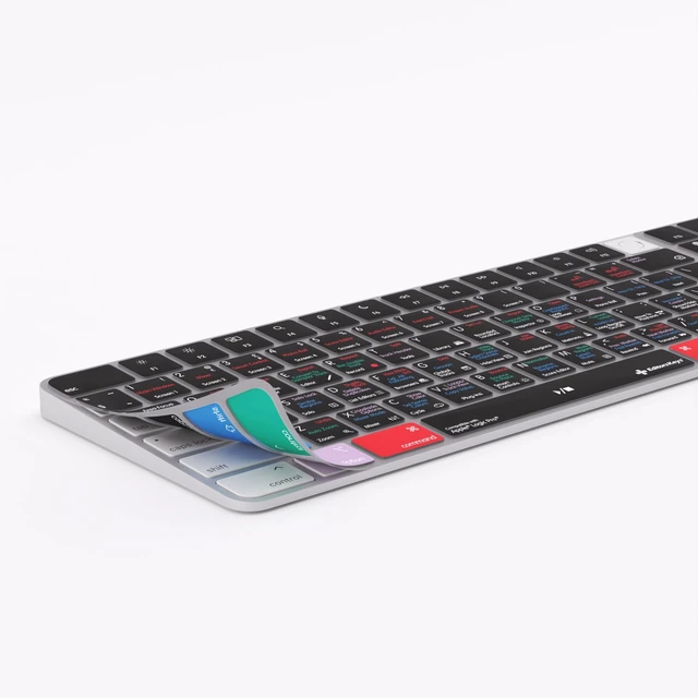 Alt view image 4 of 5 - Editors Keys Logic Pro Keyboard Cover Compatible with Apple Magic Numeric Keyboard - Silicone Protective Skin with Logic Pro Shortcuts - Fits TouchID and Non-TouchID Models
