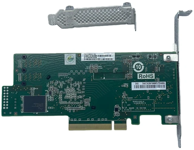 Alt view image 4 of 5 - YiBaoTong SAS 9300-8i LSI SAS3008 8-Port 12Gb PCIe X8+2*SFF-8643 SATA Cable