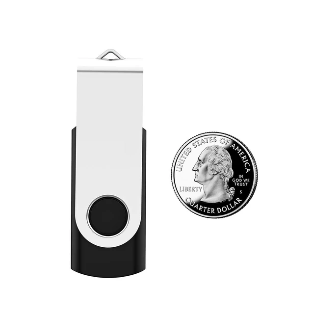 Alt view image 2 of 5 - Maspen 10 Pack 16GB USB Flash Drives Bulk Pack USB 2.0 Thumb Drives Small Capacity Memory Stick Jump Drive Pen Drives (16 GB, 10pcs, Black)