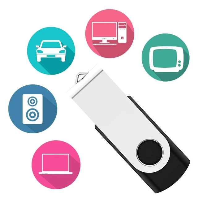 Alt view image 4 of 5 - Maspen 10 Pack 16GB USB Flash Drives Bulk Pack USB 2.0 Thumb Drives Small Capacity Memory Stick Jump Drive Pen Drives (16 GB, 10pcs, Black)